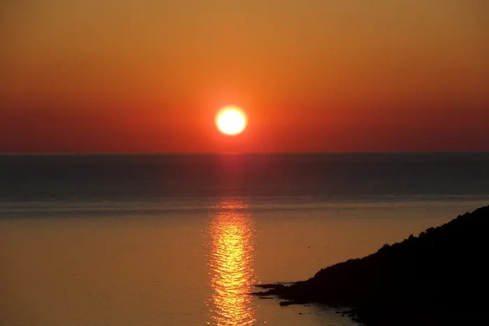 Sonnenaufgang vom Haus aus